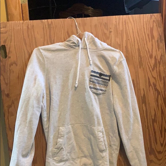 Grey Hollister Hoodie with Shirt Pocket - Picture 1 of 1
